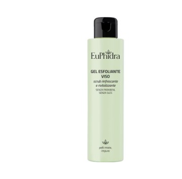 EuPhidra Linea Detergenza Delicata Gel Esfoliante Viso Pelli Miste 150 ml