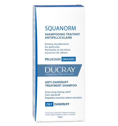Ducray Squanorm Shampoo Anti Forfora Grassa 200 ml -OFFERTISSIMA-ULTIMI PEZZI-ULTIMI ARRIVI-PRODOTTO ITALIANO-