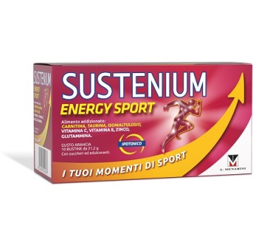 Sustenium Energy Sport Integratore Alimentare Gusto Arancia 10 Bustine