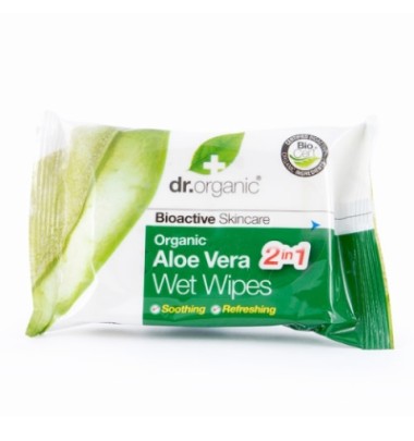 DR ORGANIC ALOE WET WIPES 20PZ