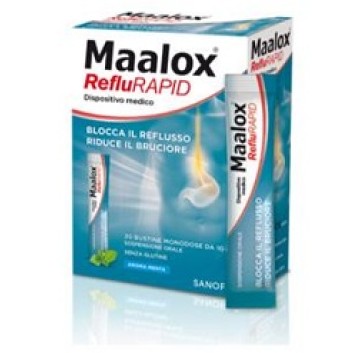 Maalox Reflurapid 20 bustine-OFFERTISSIMA-ULTIMI PEZZI-ULTIMI ARRIVI-PRODOTTO ITALIANO-