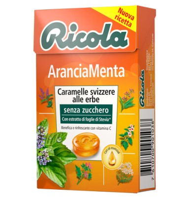 Ricola Arancia Menta Caramelle Balsaiche Senza Zucchero 50 gr ULTIMO ARRIVO-OFFERTISSIMA-