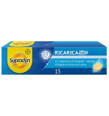 SUPRADYN Ricarica 50+ Over 50 Integratore 15 Compresse -PRODOTTO ITALIANO-ULTIMO ARRIVO-OFFERTISSIMA-