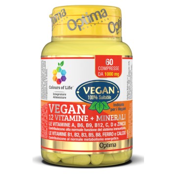 VEGAN 12 VIT+MIN 60CPR OPTIMA