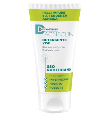 Dermovitamina Acneclin Detergente Viso Pelle Grassa 200 ml-PRODOTTO ITALIANO-ULTIMI ARRIVI-LUNGA SCADENZA-
