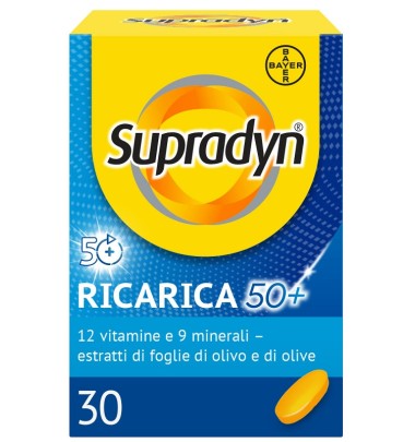 Supradyn Ricarica 50+ 30cpr -OFFERTISSIMA-ULTIMI PEZZI-ULTIMI ARRIVI-PRODOTTO ITALIANO-
