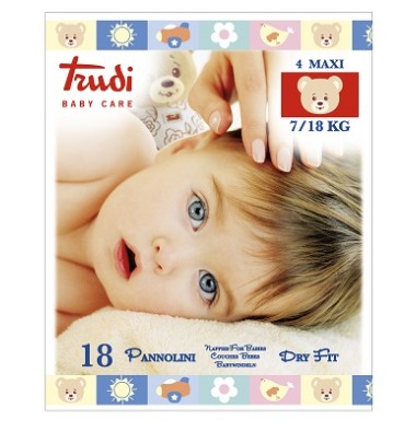 Trudi Baby C Pannolini Df Max 7/18k -OFFERTISSIMA-ULTIMI PEZZI-ULTIMI ARRIVI-PRODOTTO ITALIANO-