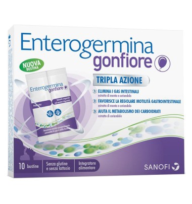 Enterogermina Gonfiore 10 bustine bipartite-OFFERTISSIMA-ULTIMI PEZZI-PRODOTTO ITALIANO-