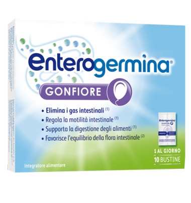 Enterogermina Gonfiore 10 bustine bipartite-OFFERTISSIMA-ULTIMI PEZZI-PRODOTTO ITALIANO-