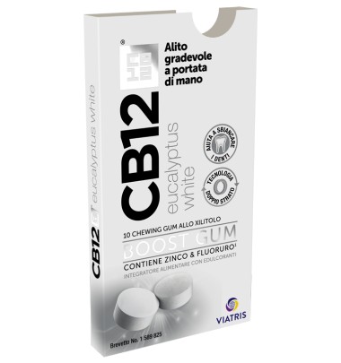 CB12 BOOST EUCAL WHITE 10CHEW -ULTIMI ARRIVI-PRODOTTO ITALIANO-OFFERTISSIMA-ULTIMI PEZZI-