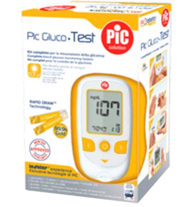 Pic Kit Glucometro Glucotest -OFFERTISSIMA-ULTIMI PEZZI-ULTIMI ARRIVI-PRODOTTO ITALIANO-