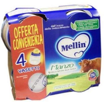 Mellin Omog Manzo 4x80g