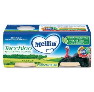 MELLIN-OMO.TACCHINO 2X120G