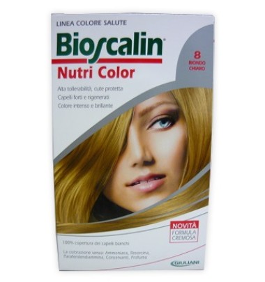 Bioscalin Linea Nutri Color SincroBiogenina Colorazione Capelli 8 Biondo Chiaro - ULTIMI PEZZI ARRIVATI -