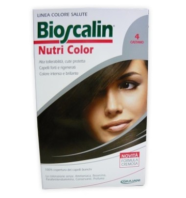 Bioscalin Nutri Color con Sincrobiogenina 4 Castano Trattamento Colorante 124 ml