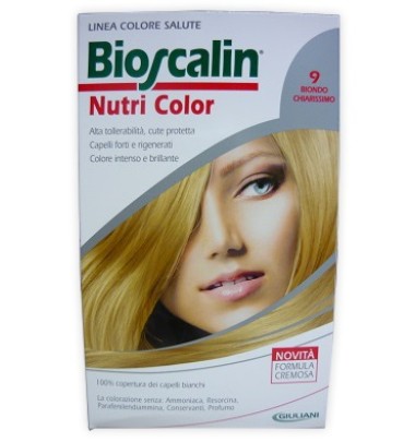 NUTRICOLOR Bioscalin Linea Nutri Color SincroBiogenina Colorazione 9 Biondo Chiarissimo-PRODOTTO ITALIANO-ULTIMO ARRIVO-LUNGA SCADENZA-OFFERTISSIMA-