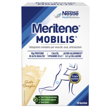 Meritene Mobilis Vaniglia 10 Buste 20 gr -OFFERTISSIMA-ULTIMI PEZZI-ULTIMI ARRIVI-PRODOTTO ITALIANO-