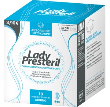 Lady Presteril Cotton Power Giorno Con Ali Pocket 10 Pezzi -OFFERTISSIMA-ULTIMI PEZZI-ULTIMI ARRIVI-PRODOTTO ITALIANO-