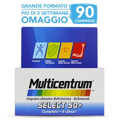 Multicentrum Select 50+ 90 compresse-OFFERTISSIMA-ULTIMI PEZZI-ULTIMI ARRIVI-PRODOTTO ITALIANO-