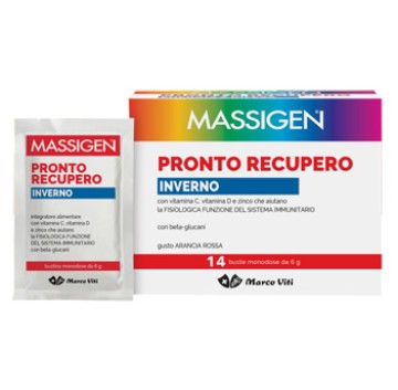 Massigen Pronto Recupero Energia e Difesa gusto Arancia Rossa 14 bustine