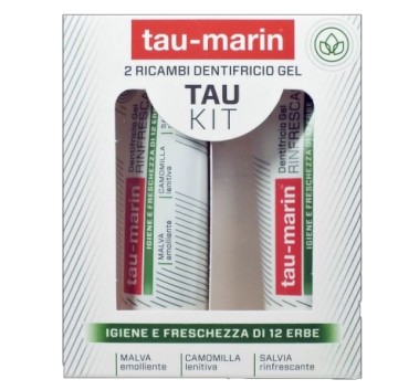 TAU-MARIN Dentifricio Gel Rinfrescante Kit Ricariche 2x20 ml