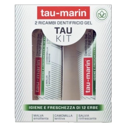 TAU-MARIN Dentifricio Gel Rinfrescante Kit Ricariche 2x20 ml