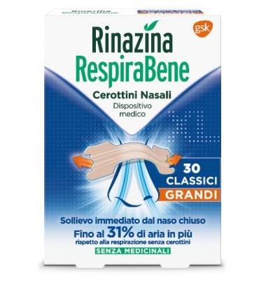RINAZINA RESPIRABENE CL GR 30PZ -PRODOTTO ITALIANO-ULTIMI ARRIVI-LUNGA SCADENZA-