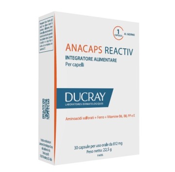 Anacaps Reactiv 30cps Ducray -OFFERTISSIMA-ULTIMI PEZZI-ULTIMI ARRIVI-PRODOTTO ITALIANO-