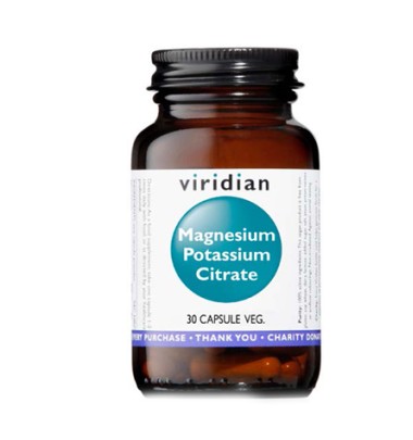 VIRIDIAN MG+K Citrate 30 Cps