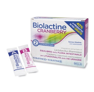 Biolactine Cranberry 10+10 Bustine-OFFERTISSIMA-ULTIMI PEZZI-PRODOTTO ITALIANO-
