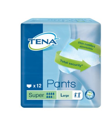 TENA PANTS SUPER L NEW 12PZ 3632