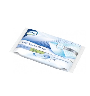 TENA WET WASH GLOVE 8PZ 1116