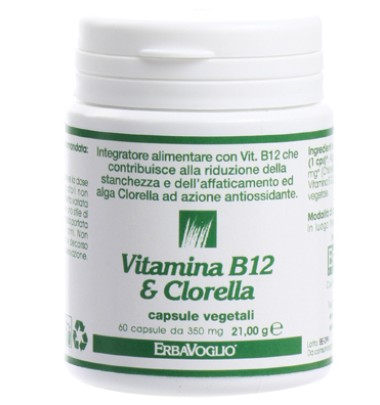 VITAMINA B12+CLORELLA 60CPS