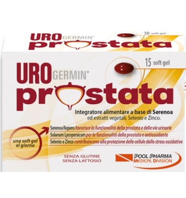 Urogermin Prostata 15 SoftGel -OFFERTISSIMA-ULTIMI PEZZI-ULTIMI ARRIVI-PRODOTTO ITALIANO-