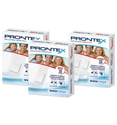 Prontex Water Strips Cerotti Sterili Impermeabili Ad Acqua E Batteri 20 Pezzi