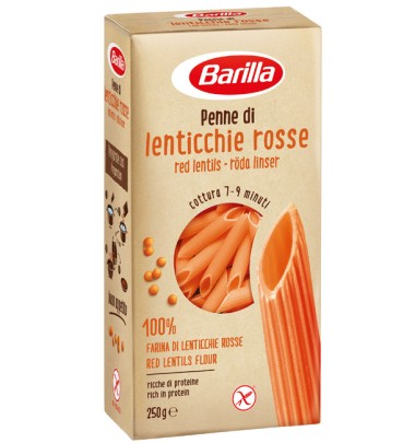 BARILLA PENNE LENTIC ROS 250G