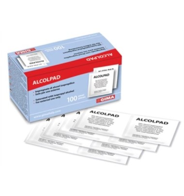 ALCOLPAD 70% ISOPROPILICO100PZ