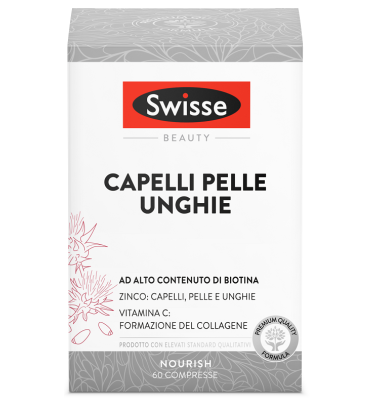 SWISSE Capelli Pelle Unghie 60 Compresse -OFFERTISSIMA-ULTIMI PEZZI-ULTIMI ARRIVI-PRODOTTO ITALIANO-