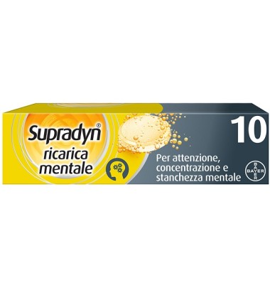 Supradyn Ricarica Mentale Integratore Mente e Concentrazione 10 Compresse