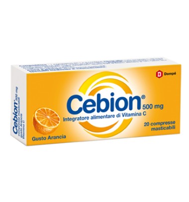 Cebion Vitamina C 20 Compresse Masticabili Arancia 20 Compresse -ULTIMI ARRIVI-PRODOTTO ITALIANO-OFFERTISSIMA-ULTIMI PEZZI-