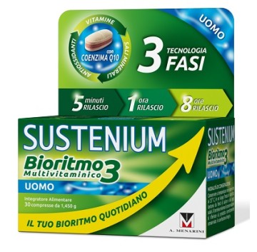 Sustenium Bioritmo3 Uomo multivitaminico integratore alimentare 30 Compresse -OFFERTISSIMA-ULTIMI PEZZI-ULTIMI ARRIVI-PRODOTTO ITALIANO-