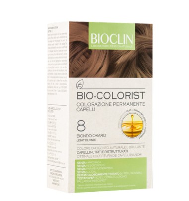 Bioclin Bio Colorist Tintura Capelli Colore Biondo Chiaro 8 -OFFERTISSIMA-ULTIMI PEZZI-ULTIMI ARRIVI-PRODOTTO ITALIANO-