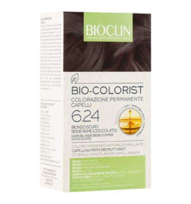 Bioclin Bio Colorist Tintura Capelli Colore Biondo Scuro Beige Rame 6.24 -ULTIMI ARRIVI-PRODOTTO ITALIANO-OFFERTISSIMA-ULTIMI PEZZI-