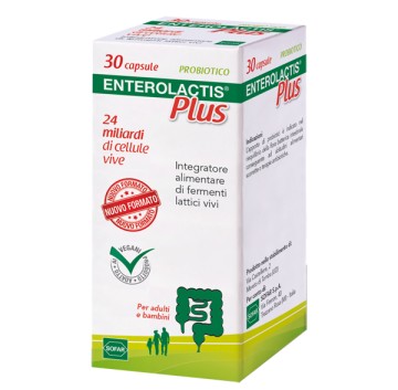 Enterolactis Plus Integratore Alimentare 30 Capsule-OFFERTISSIMA-ULTIMI PEZZI-ULTIMI ARRIVI-PRODOTTO ITALIANO-