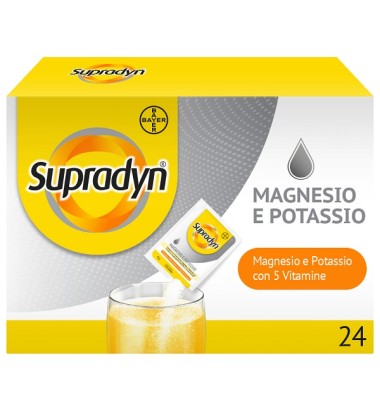 Supradyn Magnesio e Potassio 24 Bustine -PRODOTTO ITALIANO-ULTIMO ARRIVO-OFFERTISSIMA-