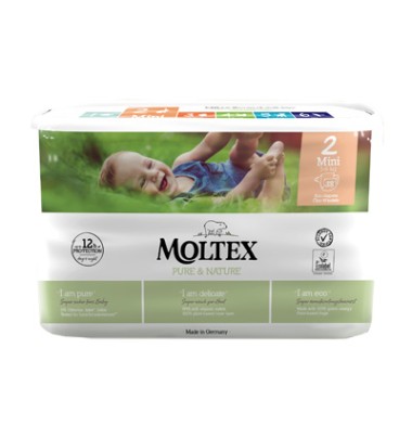 MOLTEX PURE&NATURE T2 MI 3-6KG