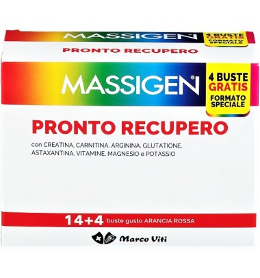 MASSIGEN PRONTO RECUPERO 14+4 BUSTINE-PRODOTTO ITALIANO-ULTIMO ARRIVO-LUNGA SCADENZA-