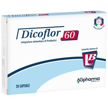 Dicoflor 60 fermenti lattici 20 capsule -PRODOTTO ITALIANO-ULTIMO ARRIVO-LUNGA SCADENZA-OFFERTISSIMA-