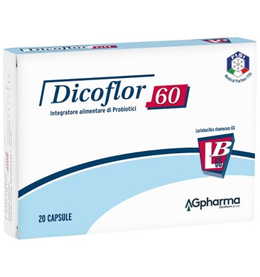 Dicoflor 60 fermenti lattici 20 capsule -PRODOTTO ITALIANO-ULTIMO ARRIVO-LUNGA SCADENZA-OFFERTISSIMA-