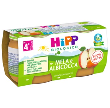 HIPP OMOG ALBICOCCA/MELA 2X80G